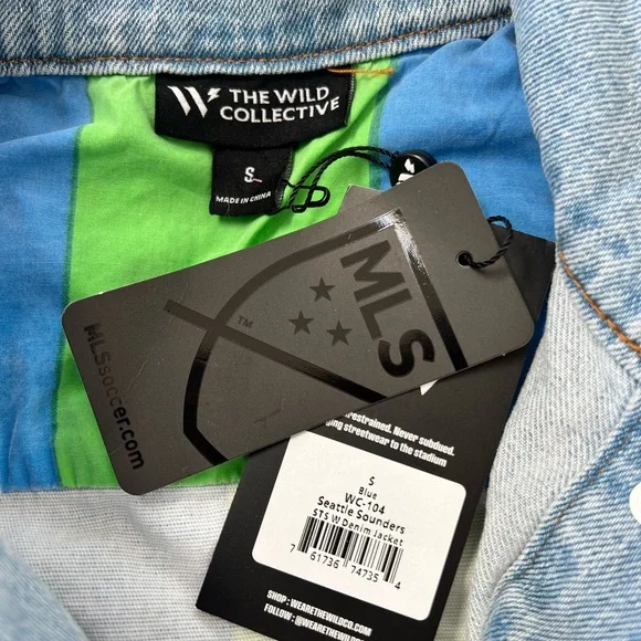 Seattle Sounders FC Blue Jean Jacket - Picture 3 of 5